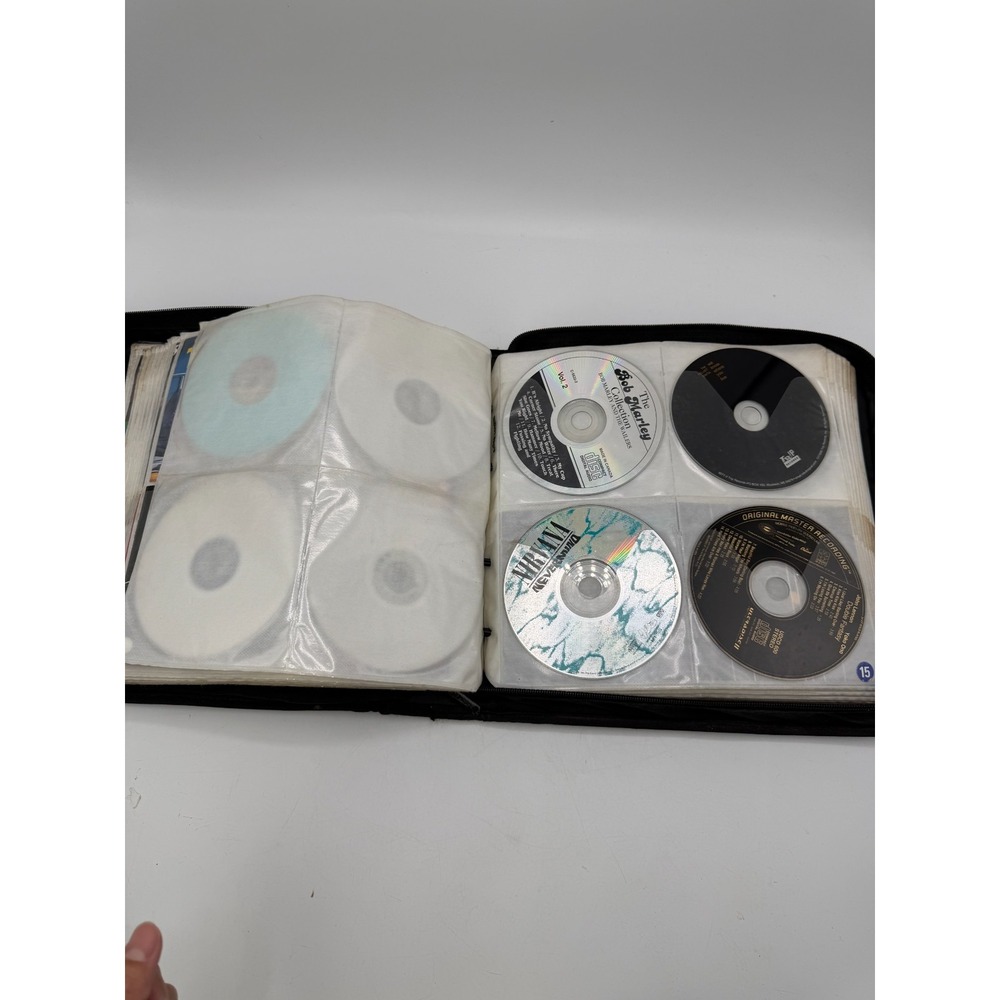 72 CD Lot Case Logic Binder Nirvana Pink Floyd Beatles MFSL Gold Lennon AS IS